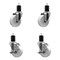 Service Caster 4'' Nylon Wheel Swivel 1-3/4'' Expanding Stem Caster Set 2 Brakes, 4PK SCC-EX20S414-NYS-2-TLB-2-134 - alternate 1
